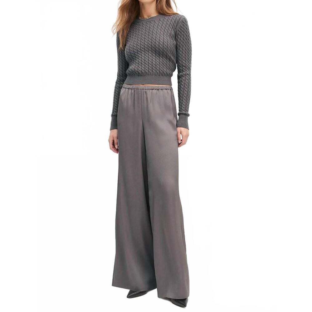 NEW FAVORITE DAUGHTER the effortless wide leg pant in grey shadow - Picture 5 of 8